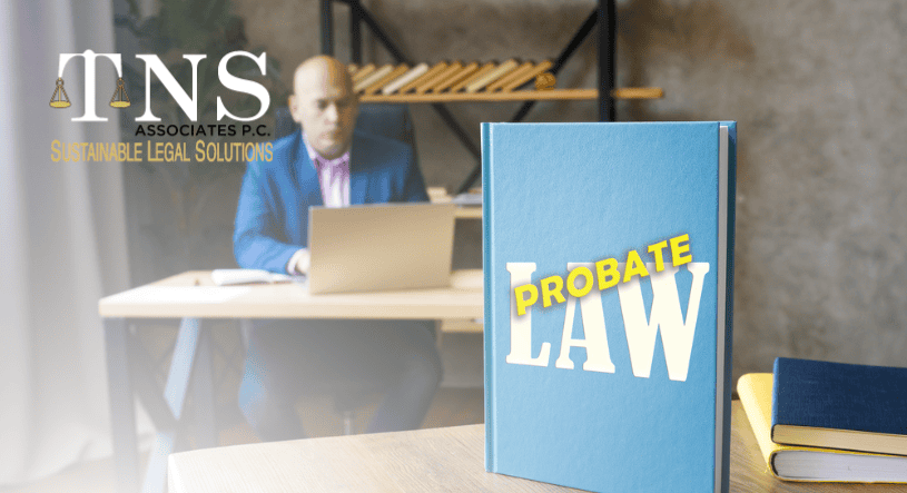 attorney holds probate law book